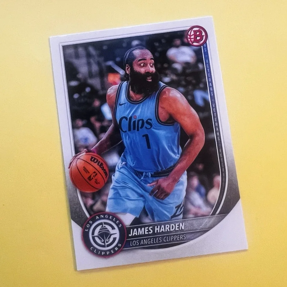 2025-26‎ Bowman Basketball James Harden #119 Los Angeles Clippers Base Card